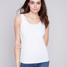 Charlie B Reversible Bamboo Cami - White - Image 1