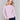 Light pink sweater with floral embroidery, long sleeves, and a crew neckline by Charlie B.