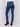 Indigo jeans with slim leg featuring side rose embroidery and side slits by Charlie B.