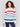 Cozy multicolored striped sweater with long sleeves and a crew neck by Charlie B.