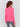 Magenta sweater with long sleeves and side button detailing by Charlie B.