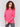 Magenta sweater with long sleeves and side button detailing by Charlie B.